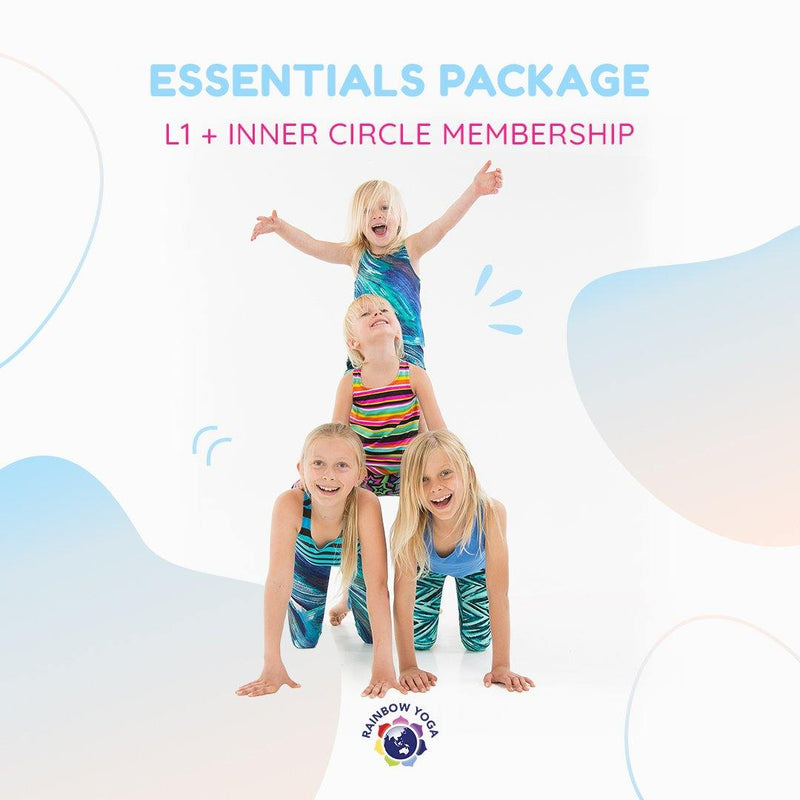 在幻燈片中打開圖像，Essentials Package: L1 + Inner Circle Membership - RainbowYogaTraining
