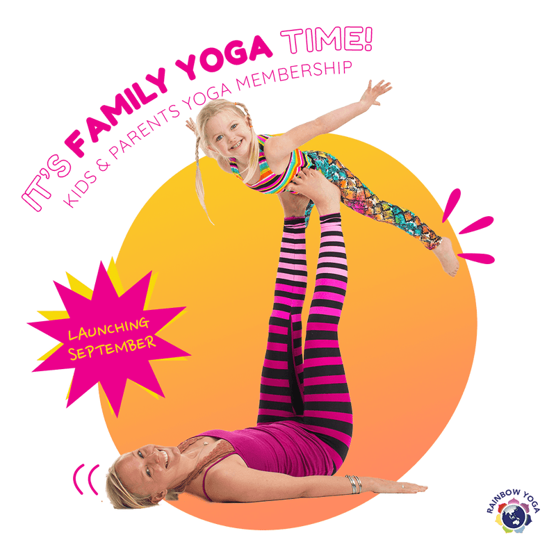 在幻燈片中打開圖像，Family Yoga Time - Daily Yoga &amp; Mindfulness For You &amp; Your Kids! - RainbowYogaTraining
