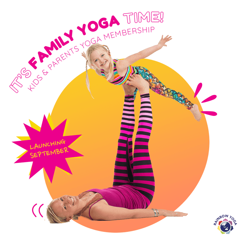 Mở hình ảnh trong bản trình chiếu, Family Yoga Time - Daily Yoga &amp; Mindfulness For You &amp; Your Kids! - RainbowYogaTraining
