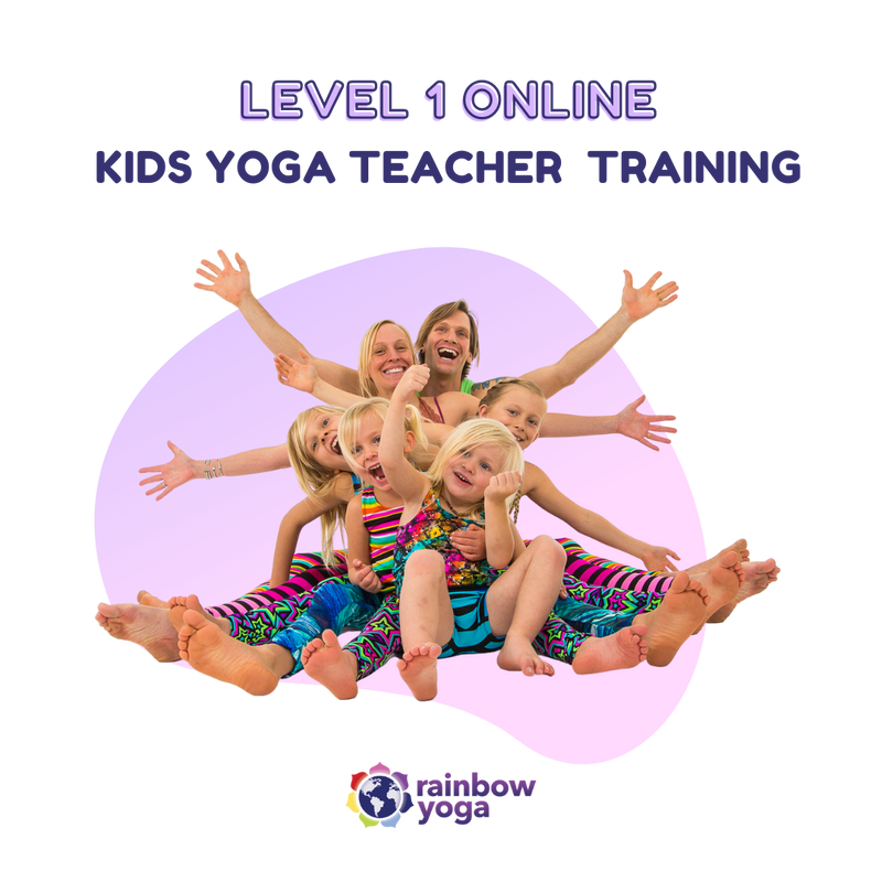 在幻燈片中打開圖像，Level 1 50 Hour Online Kids Yoga Teacher Training - RainbowYogaTraining
