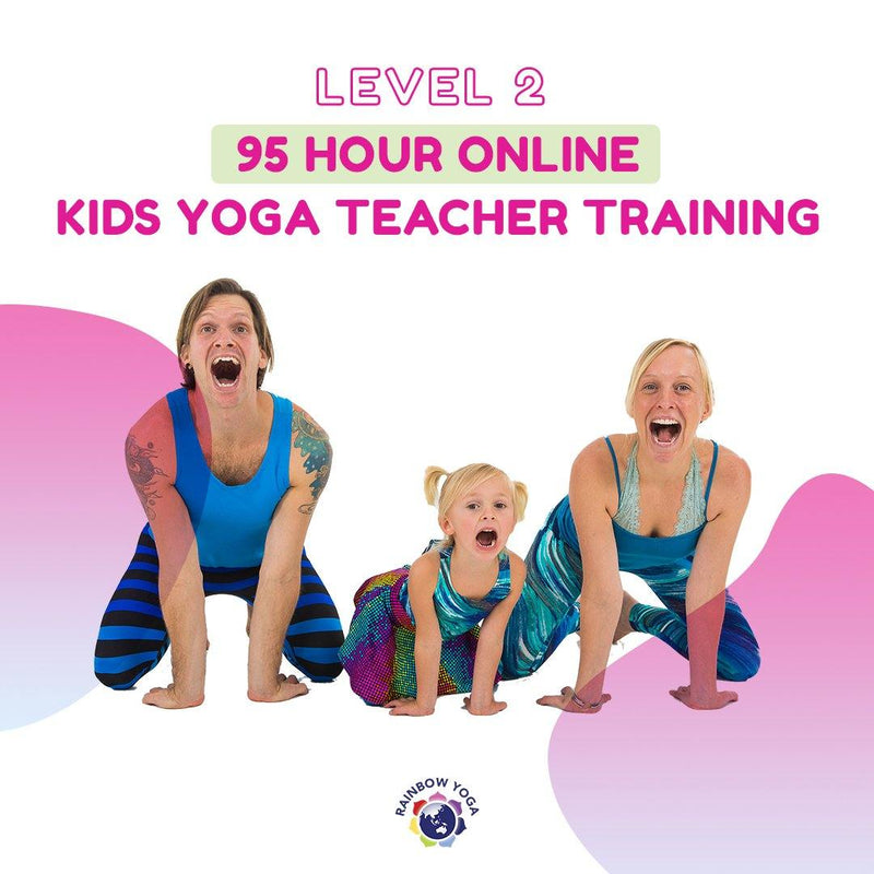在幻燈片中打開圖像，Level 2 Online Teacher Training Rainbow Kids Yoga
