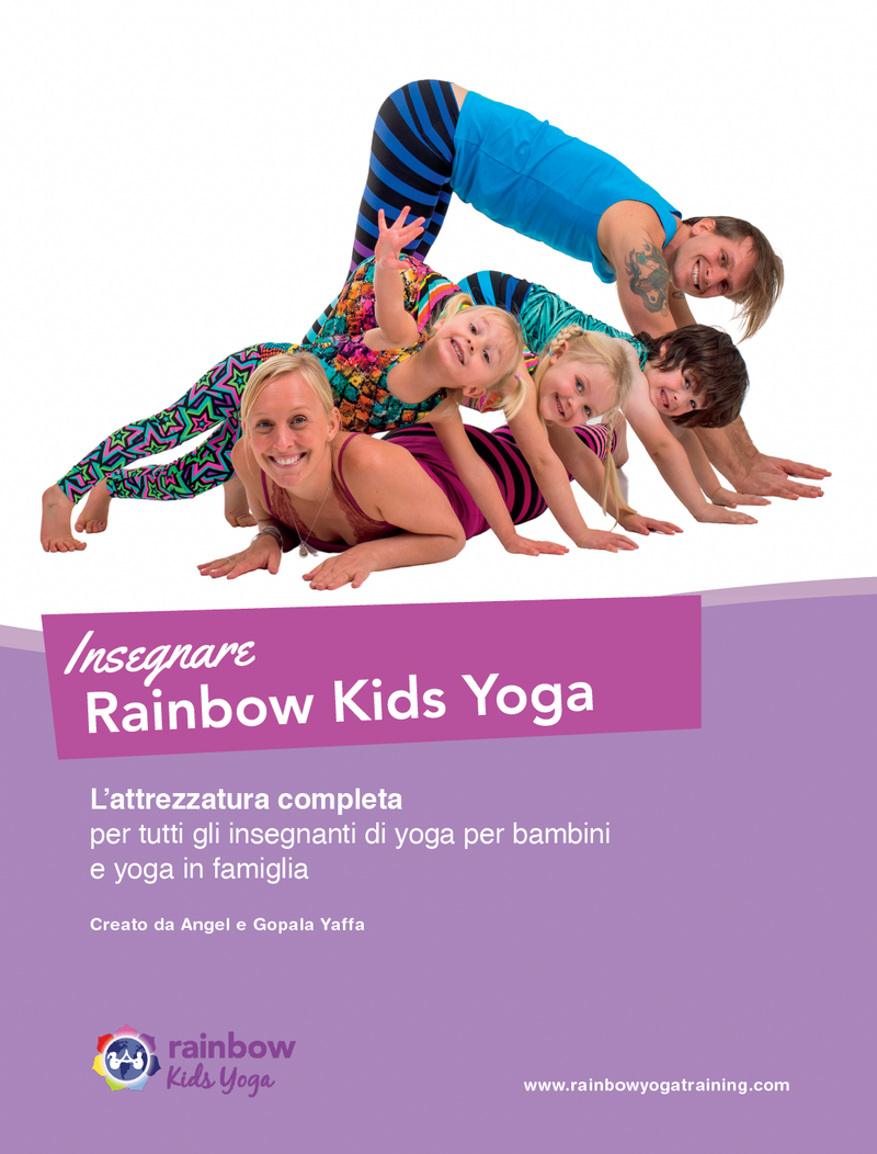 在幻燈片中打開圖像，附加組件：Rainbow Kids Yoga Book - 通常 195 美元
